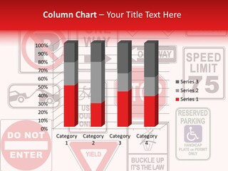 Warning Speed Yield PowerPoint Template