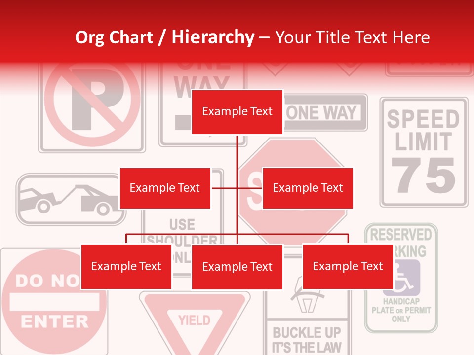 Warning Speed Yield PowerPoint Template