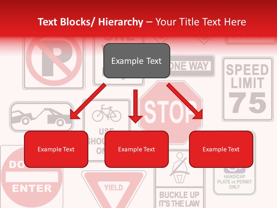 Warning Speed Yield PowerPoint Template