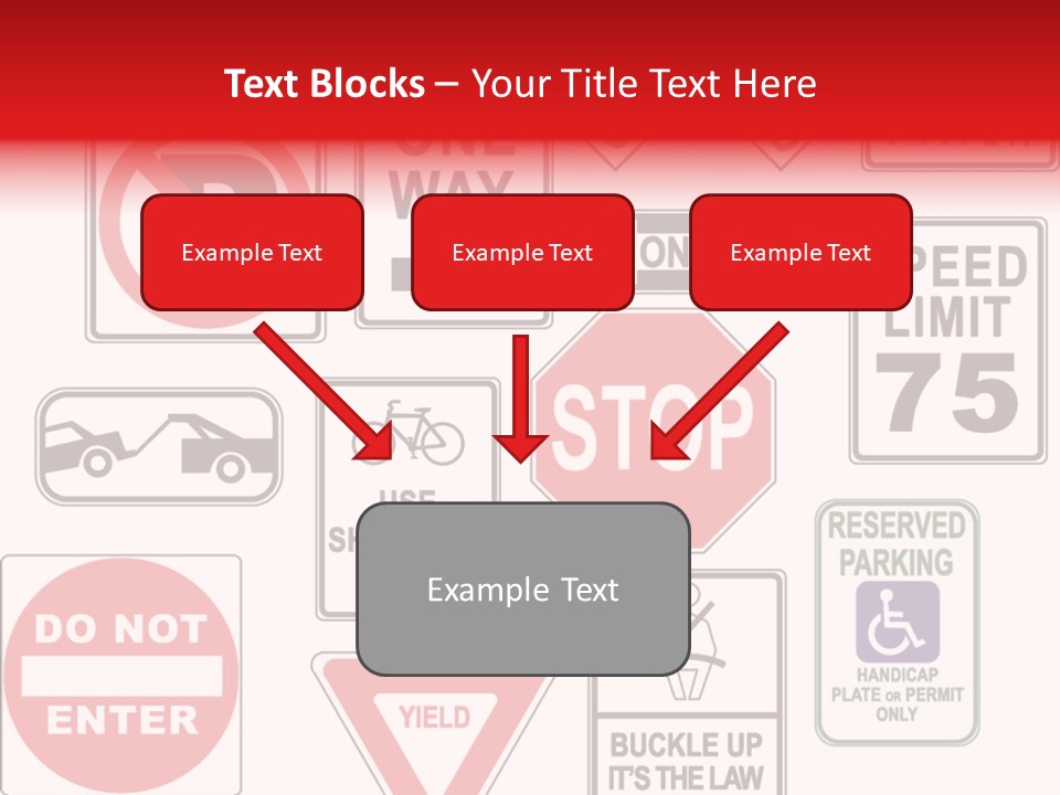 Warning Speed Yield PowerPoint Template