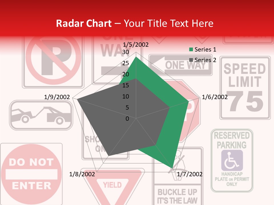 Warning Speed Yield PowerPoint Template