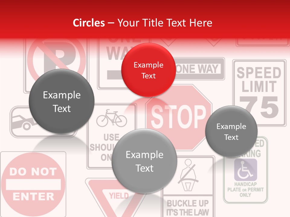 Warning Speed Yield PowerPoint Template