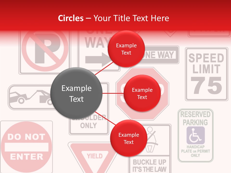 Warning Speed Yield PowerPoint Template