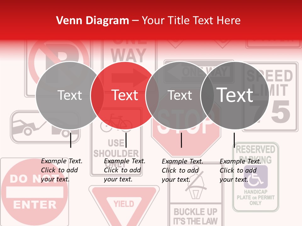 Warning Speed Yield PowerPoint Template
