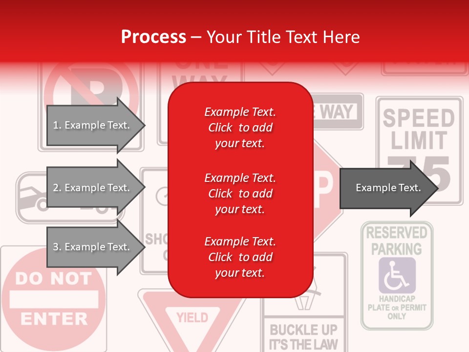 Warning Speed Yield PowerPoint Template