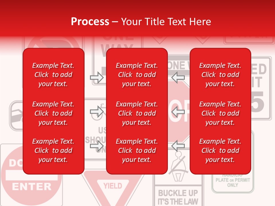 Warning Speed Yield PowerPoint Template