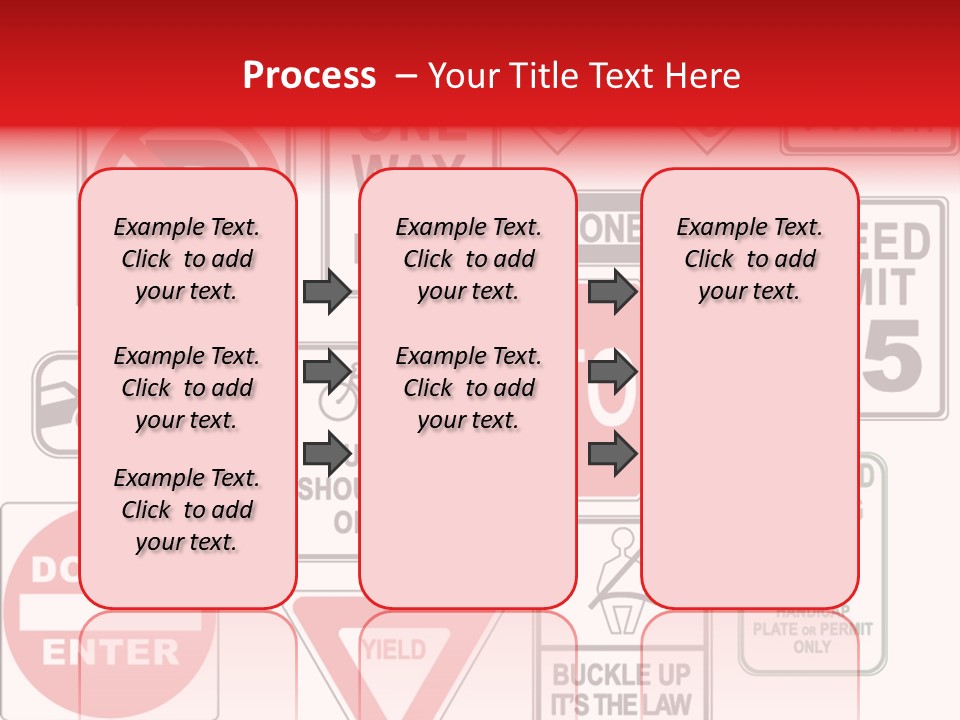 Warning Speed Yield PowerPoint Template