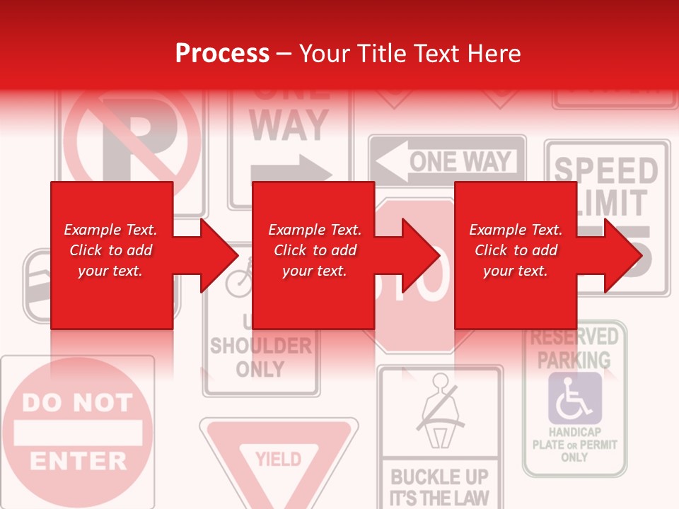 Warning Speed Yield PowerPoint Template
