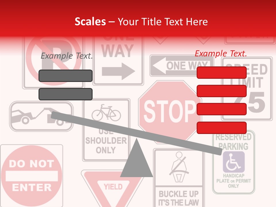 Warning Speed Yield PowerPoint Template
