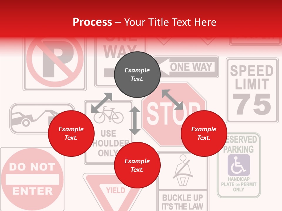 Warning Speed Yield PowerPoint Template