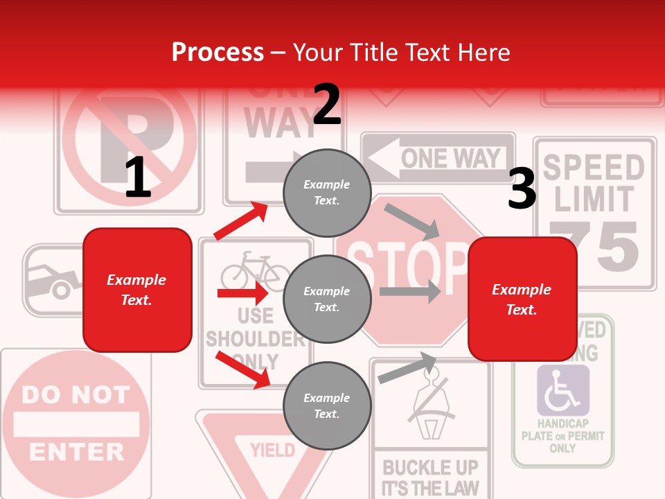 Warning Speed Yield PowerPoint Template