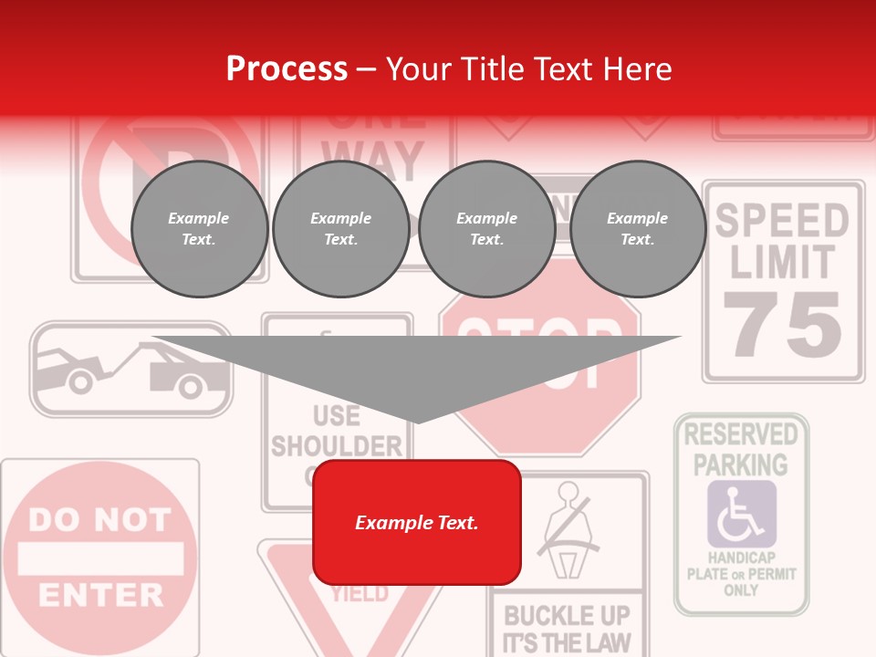 Warning Speed Yield PowerPoint Template