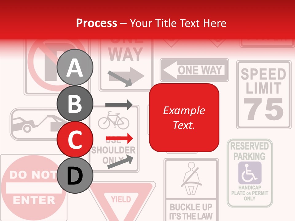 Warning Speed Yield PowerPoint Template