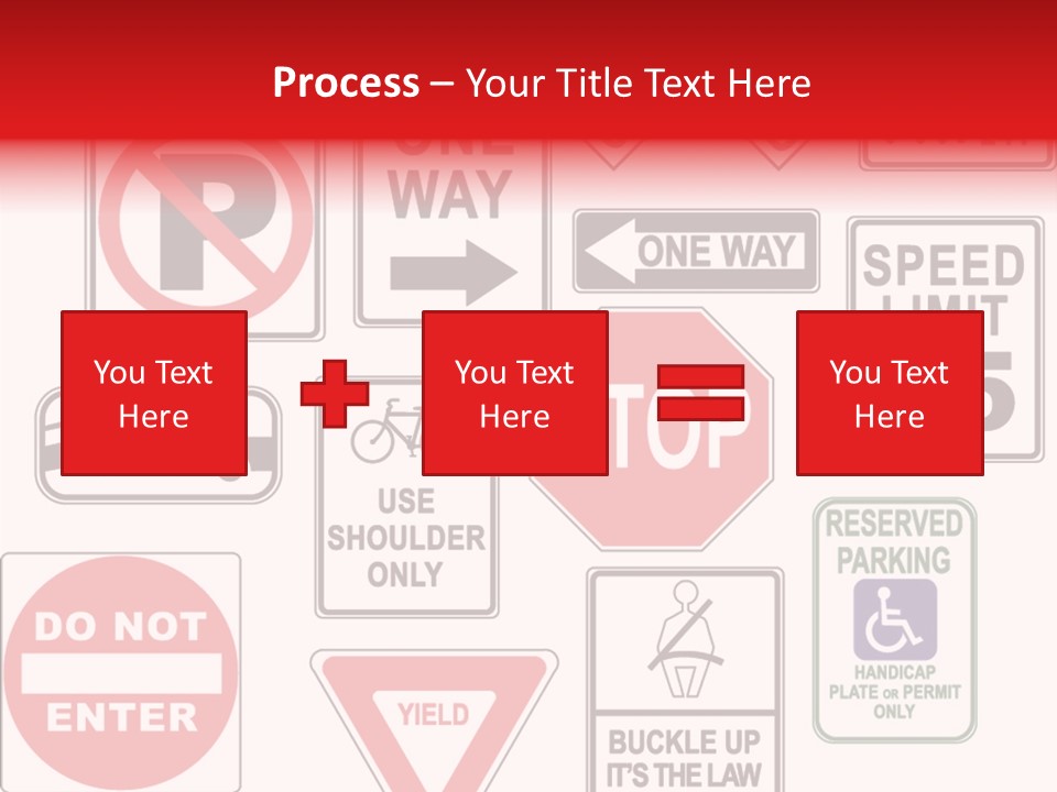 Warning Speed Yield PowerPoint Template