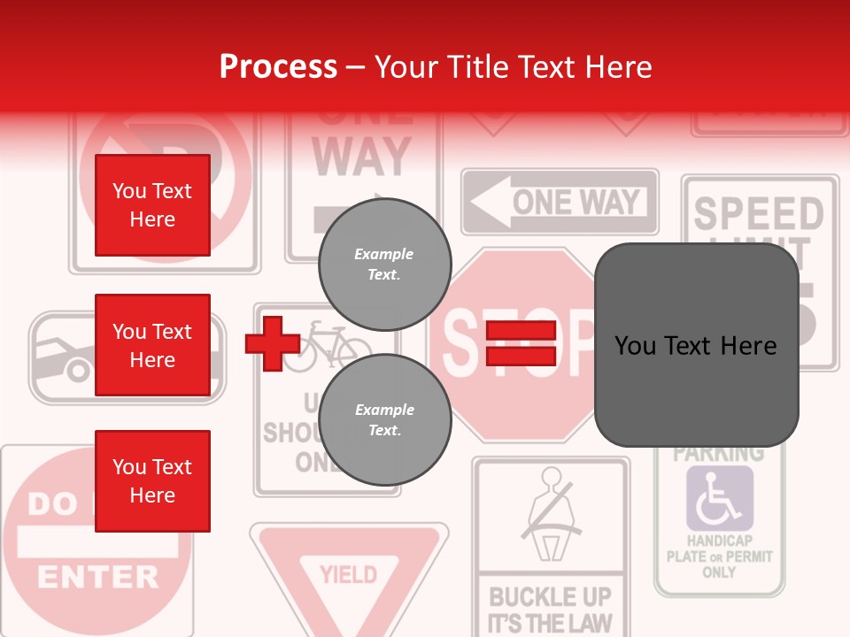 Warning Speed Yield PowerPoint Template