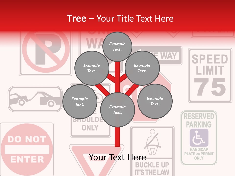 Warning Speed Yield PowerPoint Template