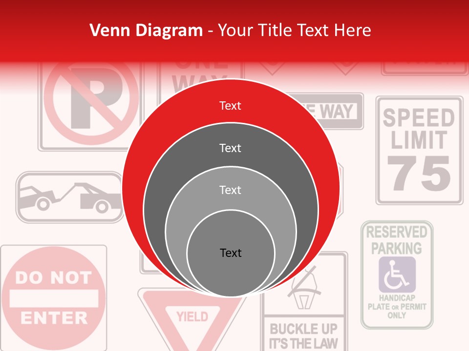 Warning Speed Yield PowerPoint Template