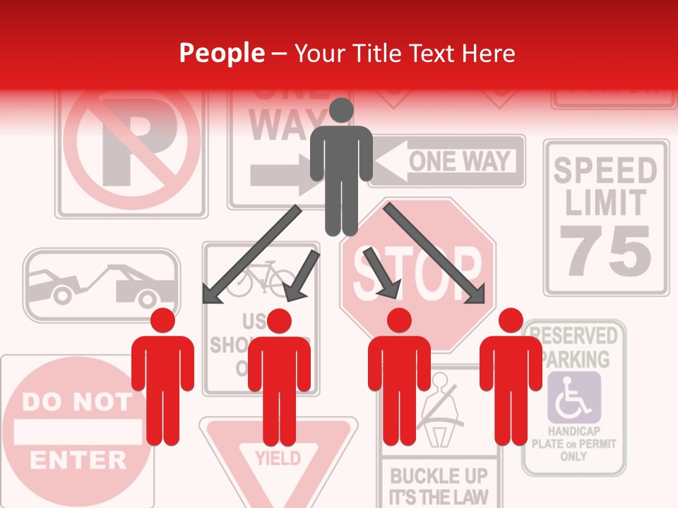 Warning Speed Yield PowerPoint Template