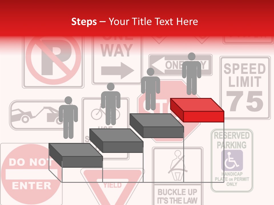 Warning Speed Yield PowerPoint Template