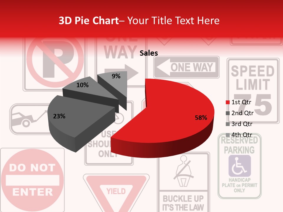 Warning Speed Yield PowerPoint Template