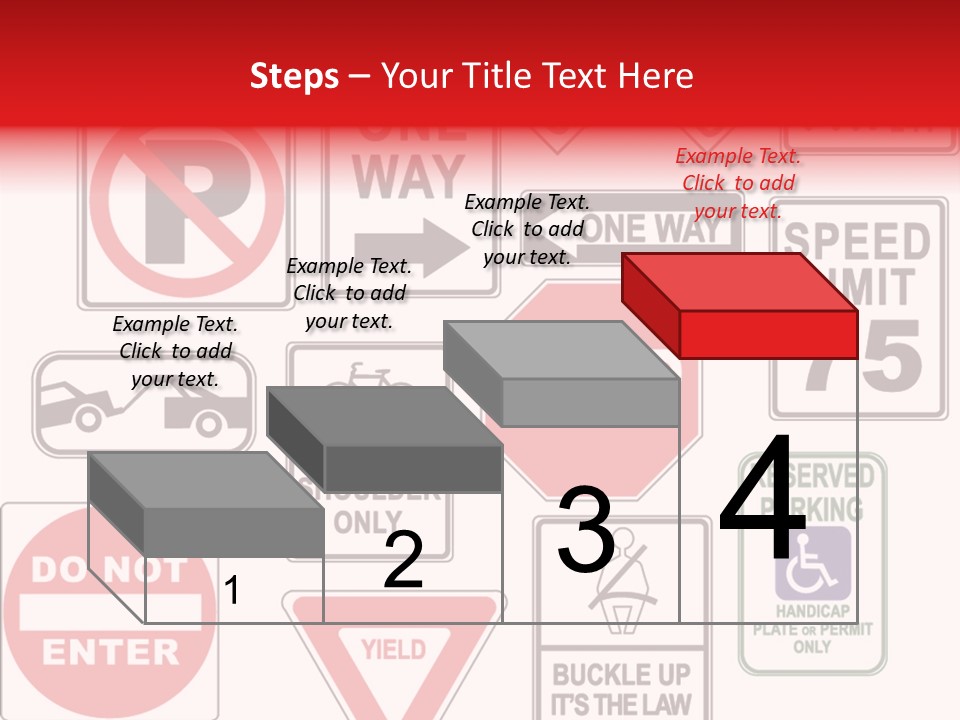 Warning Speed Yield PowerPoint Template