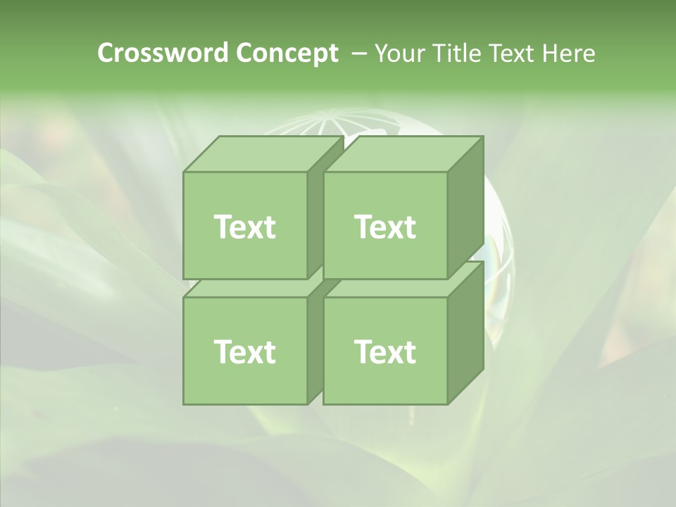 Europe Continent Crystal PowerPoint Template