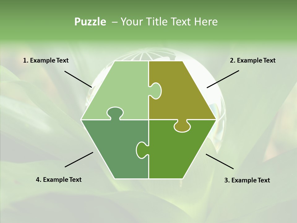 Europe Continent Crystal PowerPoint Template