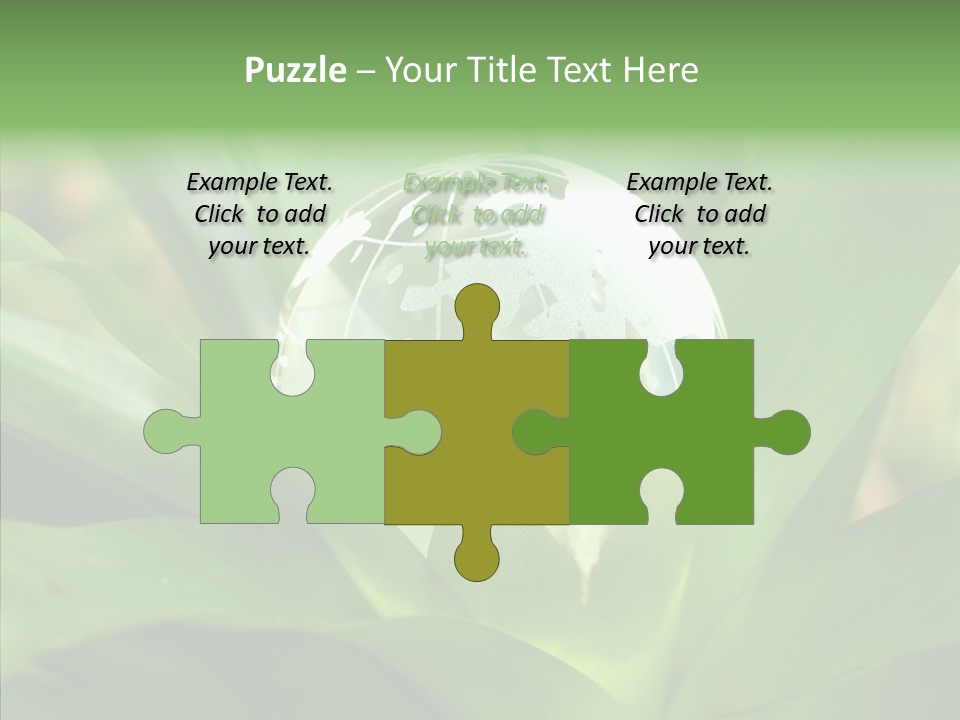 Europe Continent Crystal PowerPoint Template