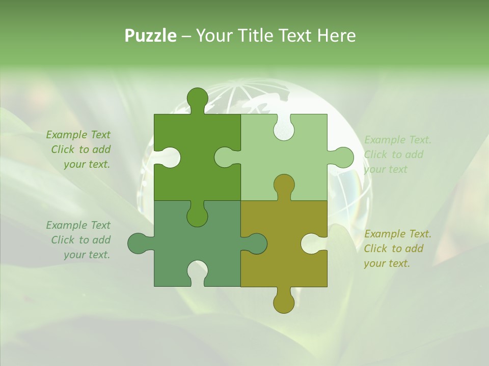 Europe Continent Crystal PowerPoint Template