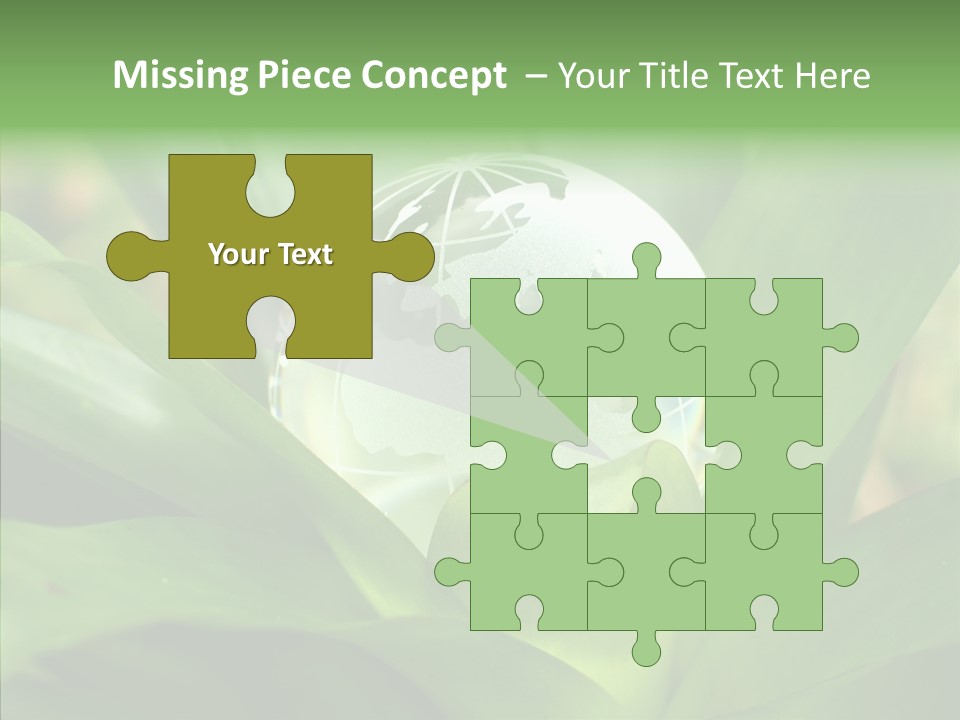 Europe Continent Crystal PowerPoint Template