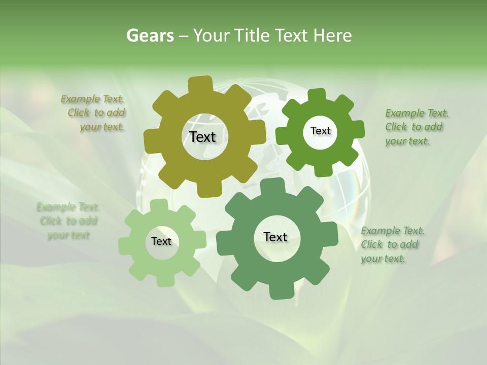 Europe Continent Crystal PowerPoint Template