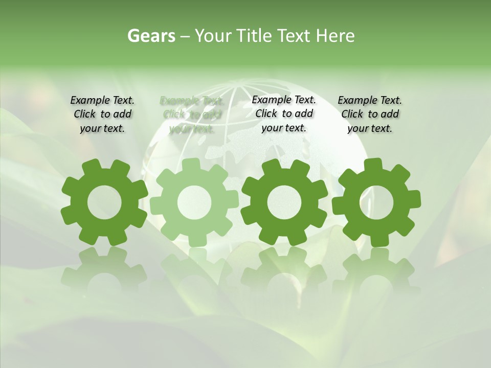 Europe Continent Crystal PowerPoint Template