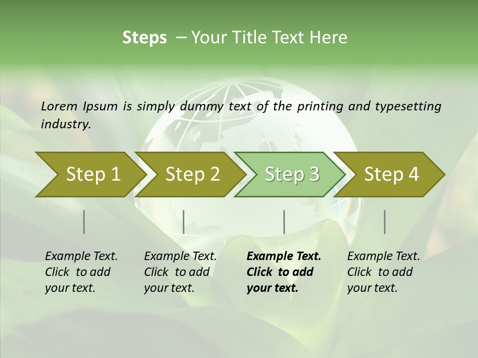 Europe Continent Crystal PowerPoint Template