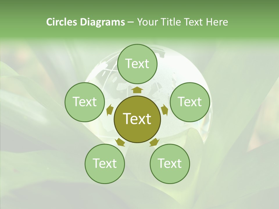 Europe Continent Crystal PowerPoint Template