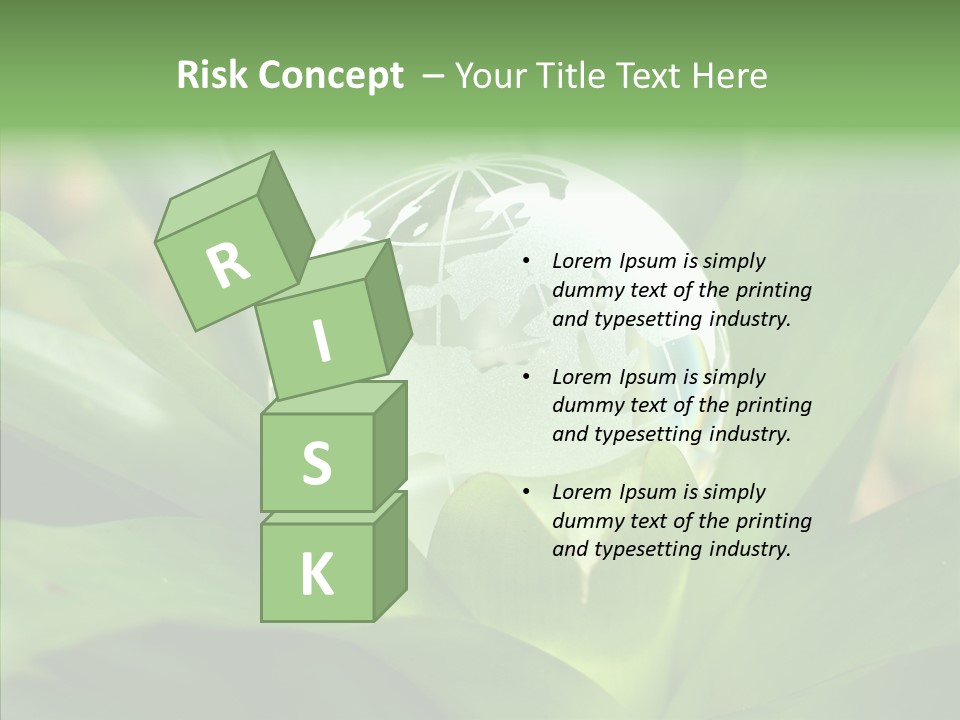 Europe Continent Crystal PowerPoint Template