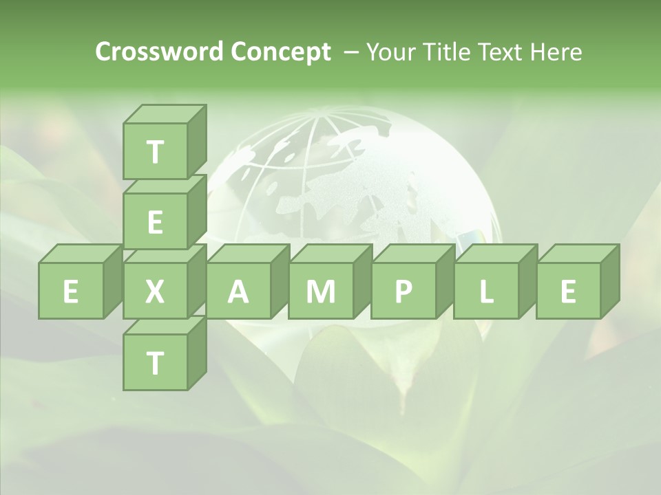 Europe Continent Crystal PowerPoint Template