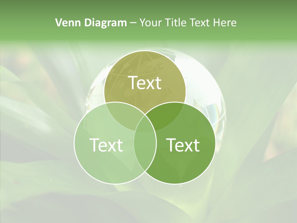 Europe Continent Crystal PowerPoint Template