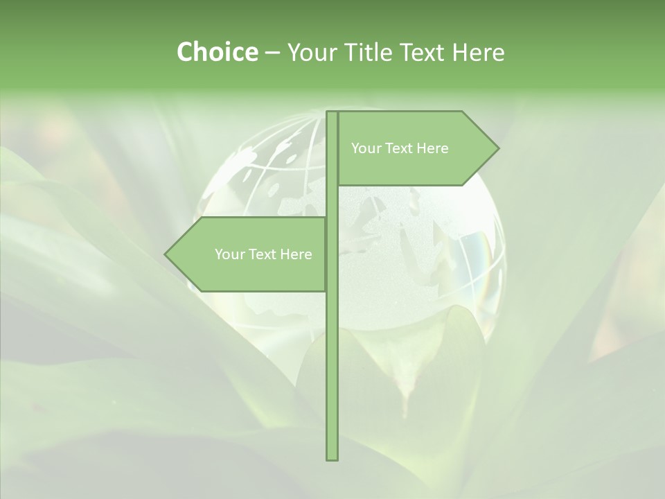 Europe Continent Crystal PowerPoint Template