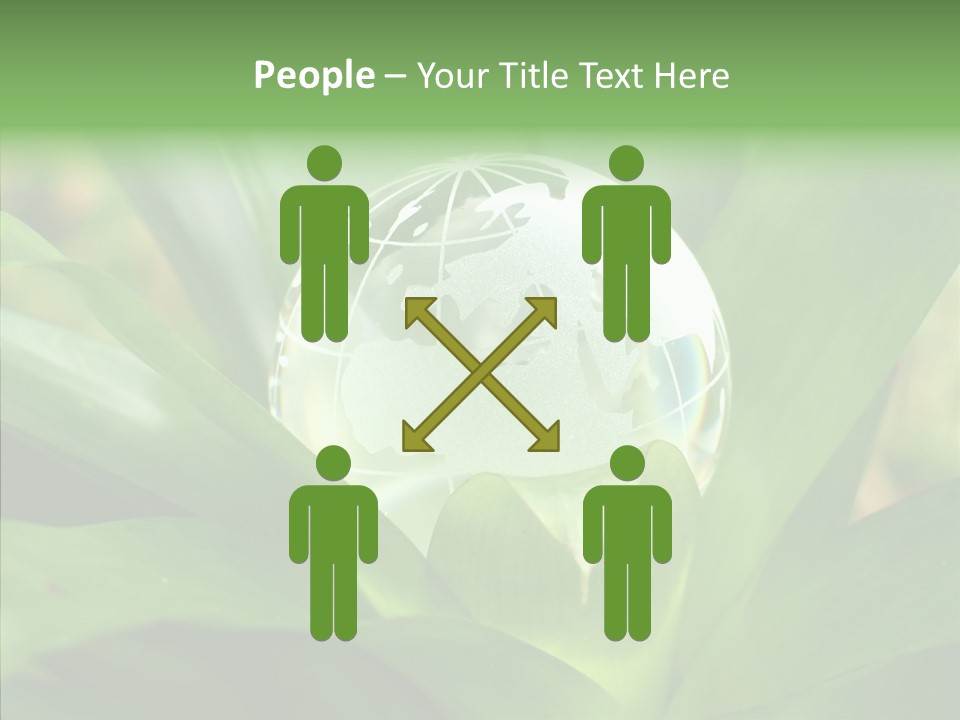 Europe Continent Crystal PowerPoint Template