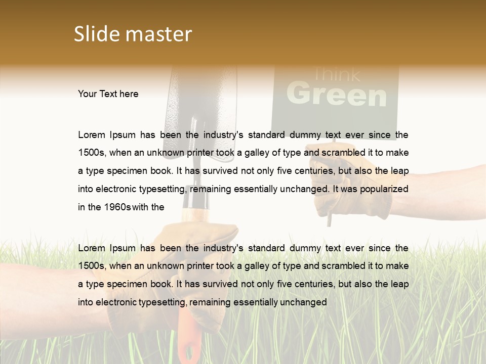 Object Environmental Growth PowerPoint Template