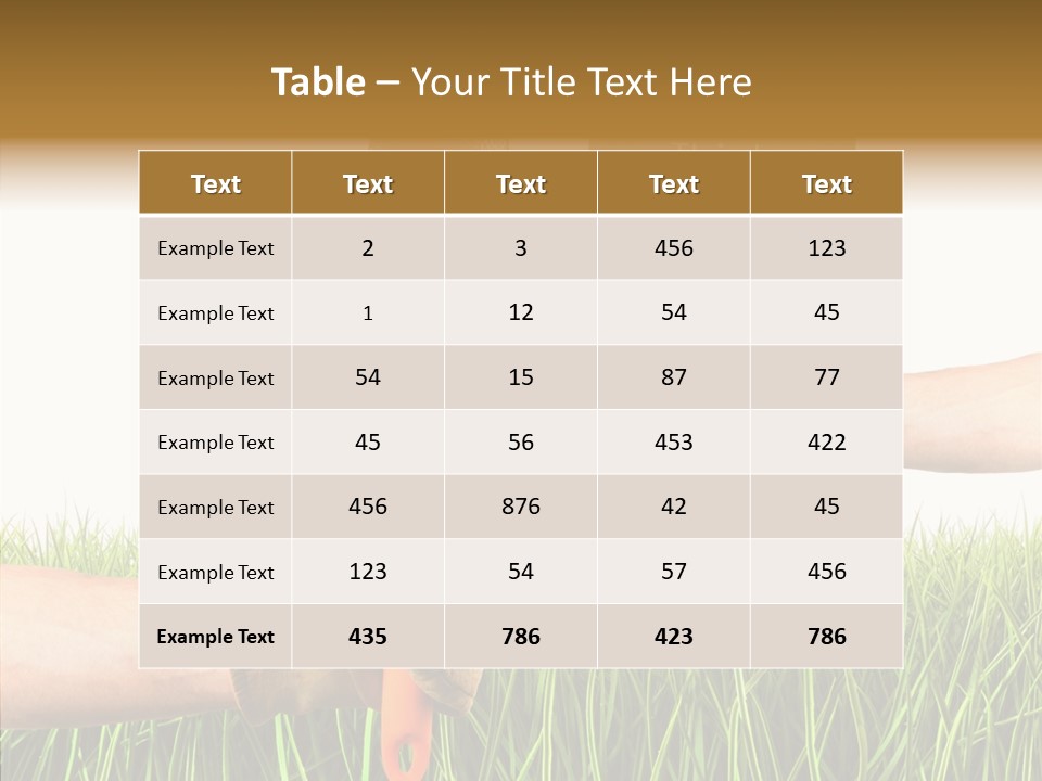 Object Environmental Growth PowerPoint Template