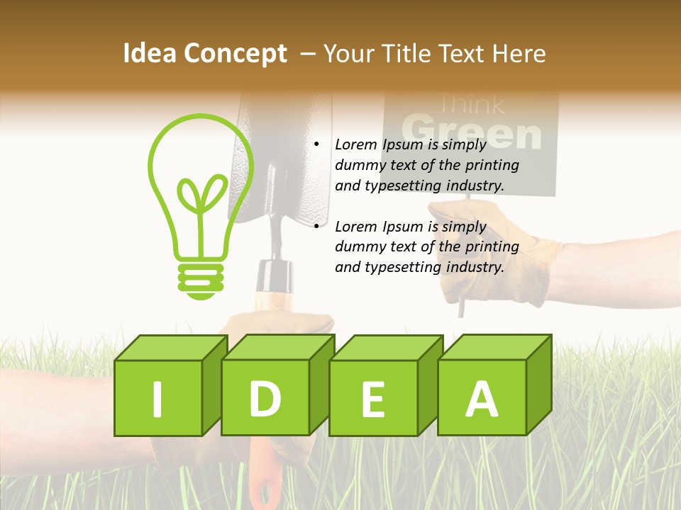 Object Environmental Growth PowerPoint Template