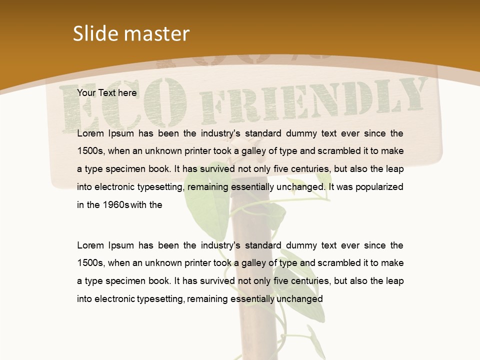 Ecology Environment Leaf PowerPoint Template