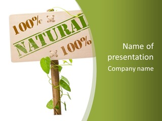 Food Message Environmental PowerPoint Template