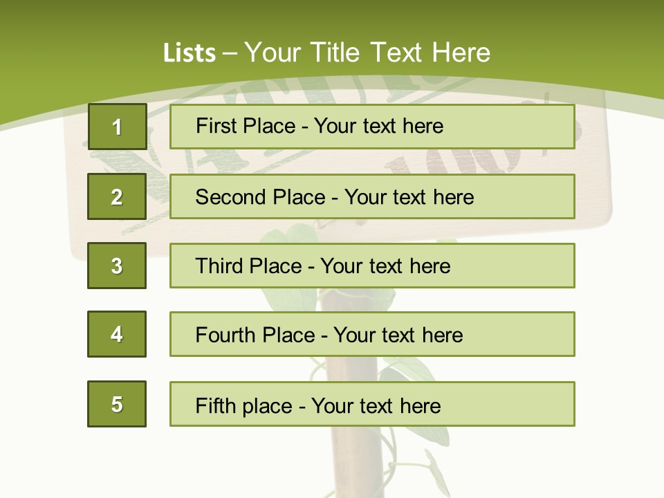 Food Message Environmental PowerPoint Template