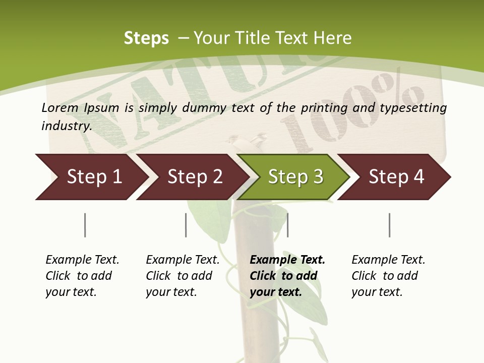 Food Message Environmental PowerPoint Template