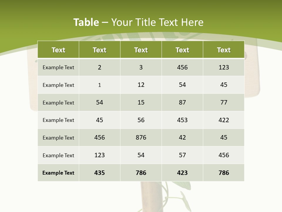 Food Message Environmental PowerPoint Template