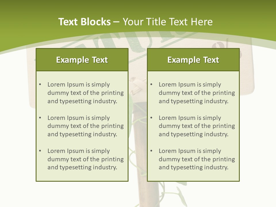 Food Message Environmental PowerPoint Template