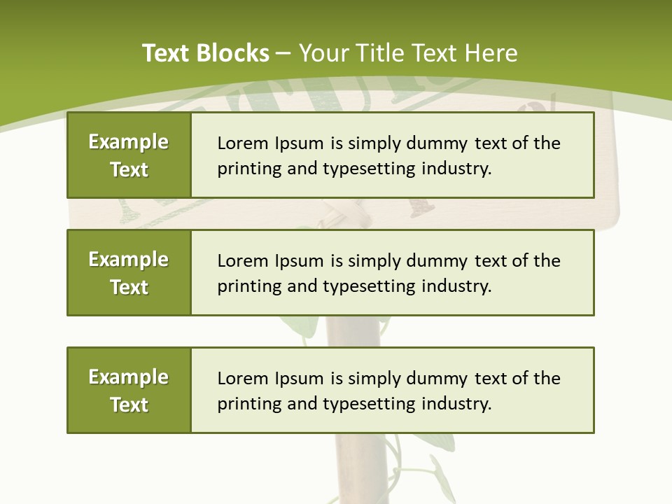 Food Message Environmental PowerPoint Template