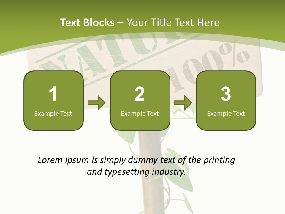 Food Message Environmental PowerPoint Template